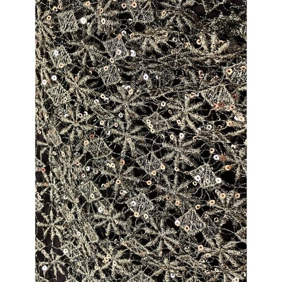 NWT Women’s Muse Brown Sequin V Neck Cocktail Dress Lined Size 0 MSRP $185 - Picture 10 of 13